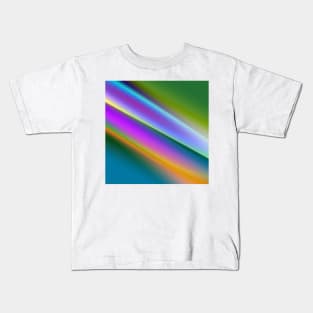 Green pink abstract texture art design Kids T-Shirt